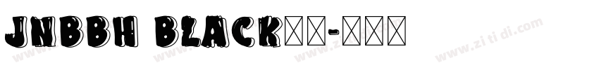 JNBBH BLack字体字体转换